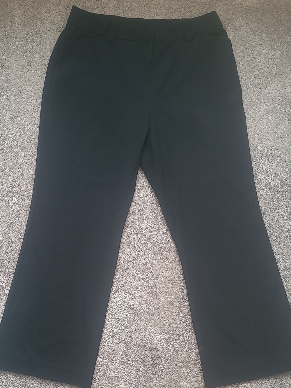 Size 16 INC International Concepts Black Boot-Cut Dress Pants